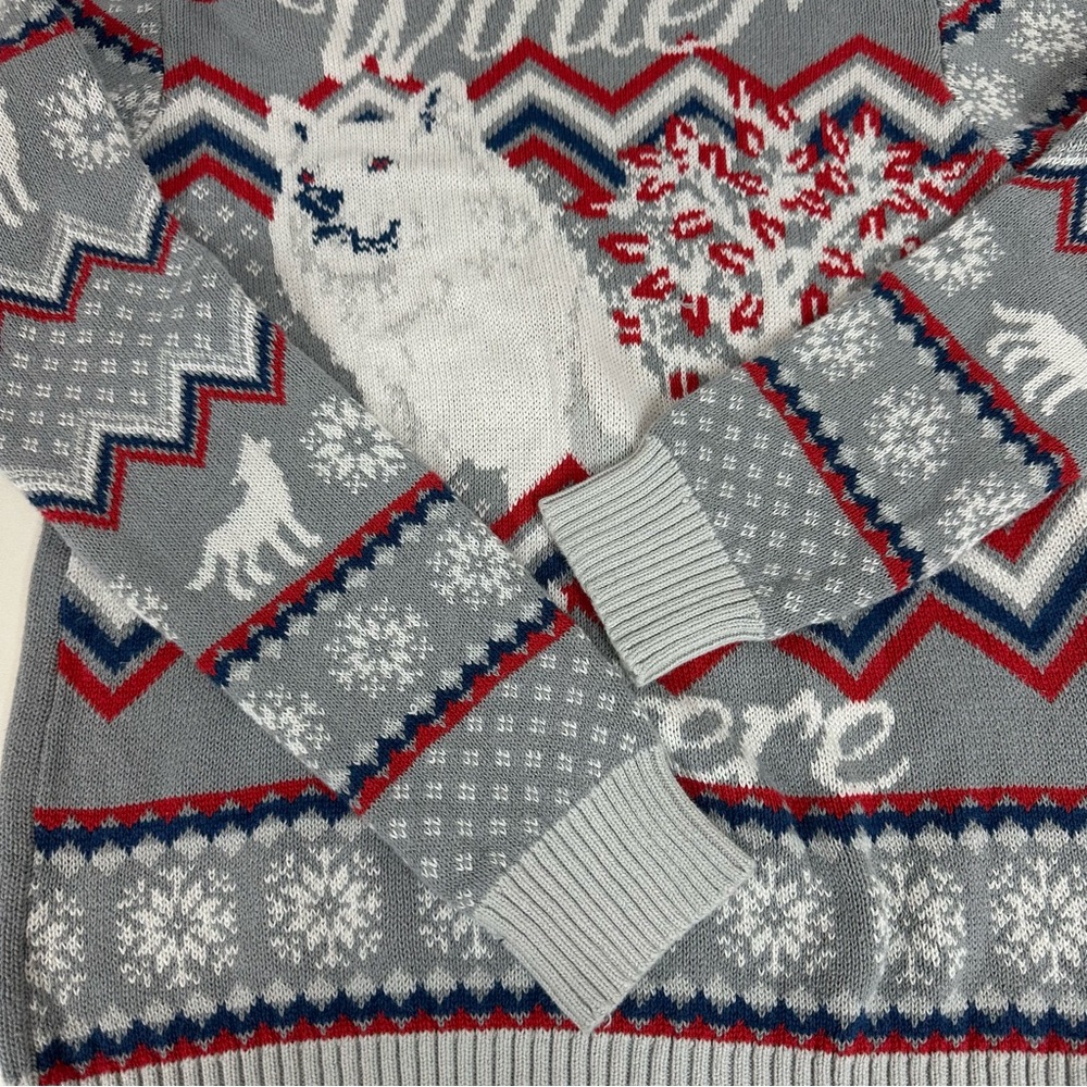 HBO Game of Thrones Winter is here Dire Work House Stark Sweater Sz Small - Picture 9 of 10